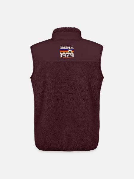 Original 1979 Retro Limited Edition - Unisex Sherpa Gilet by Stanley/Stella - maroon