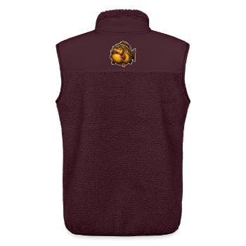 Fat Mirror Karpfenfischen - Unisex Sherpaweste von Stanley/Stella - Maroon - Hinten - AI Model Male 178 light (178cm)