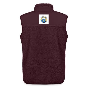 Ninepin Bowling - Unisex Sherpaweste von Stanley/Stella - Maroon - Hinten - AI Model Male 178 light (178cm)