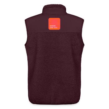 EHRENAMT Danke Euch - Unisex Sherpaweste von Stanley/Stella - Maroon - Hinten - AI Model Male 178 light (178cm)