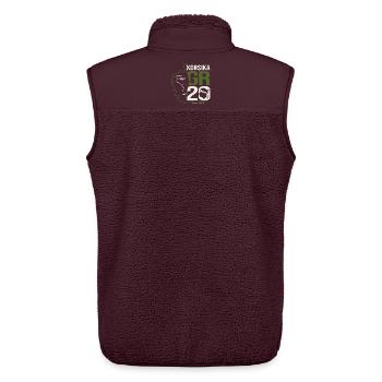 GR20 Finisher Korsika Trekking Wanderung - Unisex Sherpaweste von Stanley/Stella - Maroon - Hinten - AI Model Male 178 light (178cm)