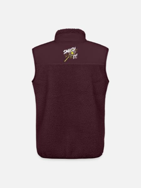 I can't I have padel - Unisex Sherpa Gilet by Stanley/Stella - maroon