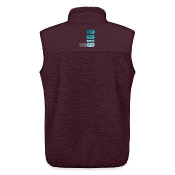 2019 Limited Edition 7 Years Anniversary - Unisex Sherpa Gilet by Stanley/Stella - maroon - Back - AI Model Male 178 light (178cm)