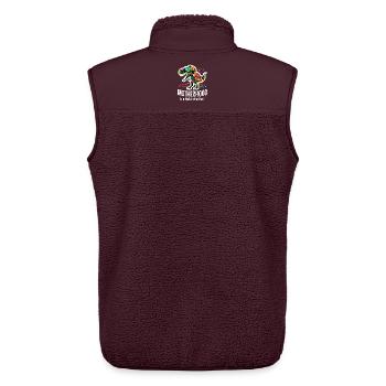 Muttersein ist ein Spaziergang im Park - Unisex Sherpaweste von Stanley/Stella - Maroon - Hinten - AI Model Male 178 light (178cm)