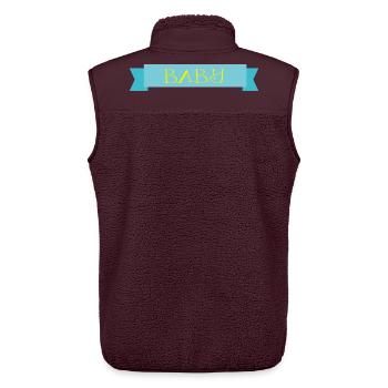 baby - Unisex Sherpaweste von Stanley/Stella - Maroon - Hinten - AI Model Male 178 light (178cm)