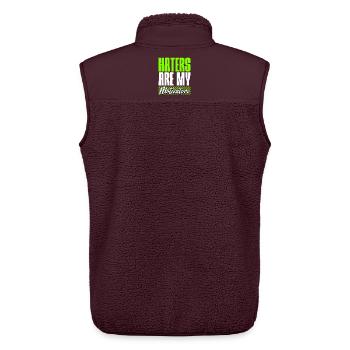 Haters are my Motivators - Unisex Sherpaweste von Stanley/Stella - Maroon - Hinten - AI Model Male 178 light (178cm)