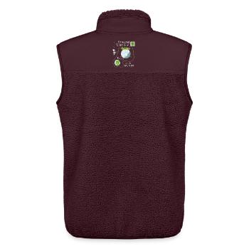 E-Auto auf dem Mond - Unisex Sherpaweste von Stanley/Stella - Maroon - Hinten - AI Model Male 178 light (178cm)