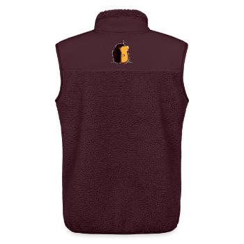 Bogenschützen-Igel - Unisex Sherpaweste von Stanley/Stella - Maroon - Hinten - AI Model Male 178 light (178cm)