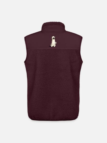Cane divertente del fumetto di Kangal I. - Gilet sherpa unisex di Stanley/Stella - maroon