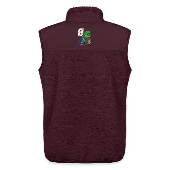 8 years Motocross children - Unisex Sherpa Gilet by Stanley/Stella - maroon - Back - AI Model Male 178 light (178cm)