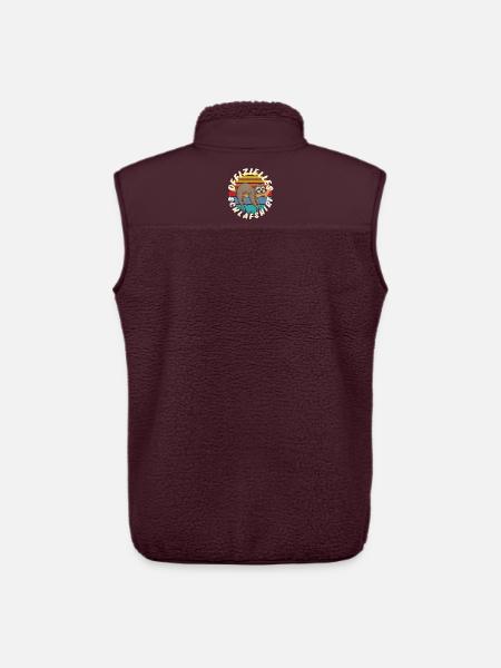 Faultier - Unisex Sherpaweste von Stanley/Stella - Maroon