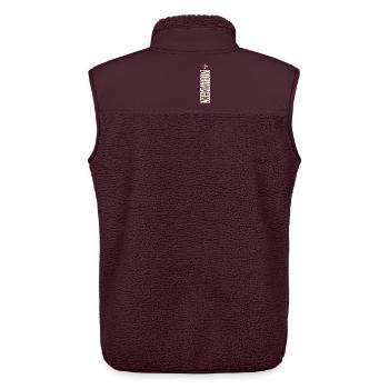 Norwegen - Unisex Sherpaweste von Stanley/Stella - Maroon - Hinten - AI Model Male 178 light (178cm)