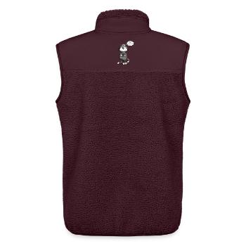 Mürrische Ew People Katze Spruch Katzen - Unisex Sherpaweste von Stanley/Stella - Maroon - Hinten - AI Model Male 178 light (178cm)