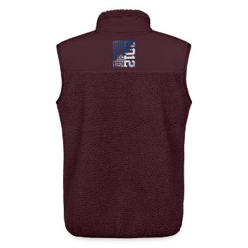 14 JAHRE LIMITED EDITION 2012 14. GEBURTSTAG - Unisex Sherpaweste von Stanley/Stella - Maroon - Hinten - AI Model Male 178 light (178cm)