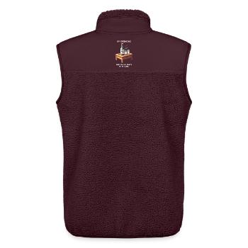 XP-Grind mit Soju | Korea Food & Nightlife - Unisex Sherpaweste von Stanley/Stella - Maroon - Hinten - AI Model Male 178 light (178cm)