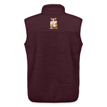 Lecker Bierchen - Unisex Sherpaweste von Stanley/Stella - Maroon - Hinten - AI Model Male 178 light (178cm)