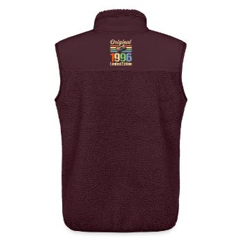 30th birthday 1996 - Unisex Sherpa Gilet by Stanley/Stella - maroon - Back - AI Model Male 178 light (178cm)