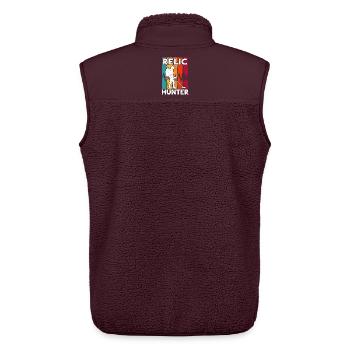 Reliktesucher Metalldetektor Sondeln - Unisex Sherpaweste von Stanley/Stella - Maroon - Hinten - AI Model Male 178 light (178cm)