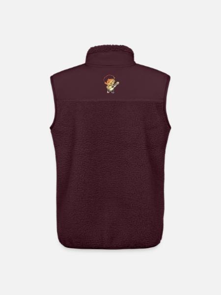 Little Banjoist Comic - Unisex Sherpa Gilet by Stanley/Stella - maroon