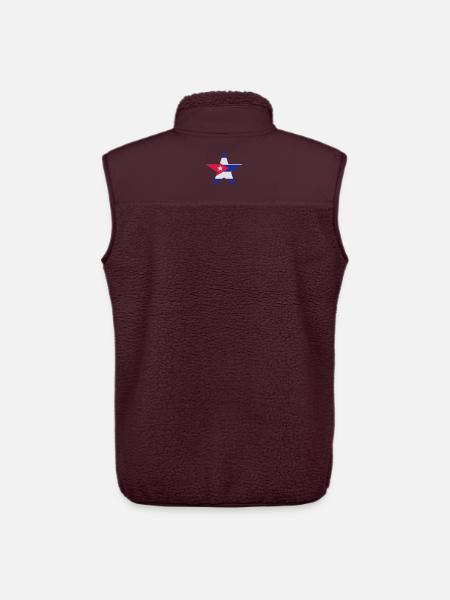 Étoile cubaine - Veste sans manches sherpa unisexe Stanley/Stella - maroon