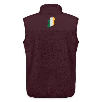 Ireland - Unisex Sherpa Gilet by Stanley/Stella - maroon - Back - AI Model Male 178 light (178cm)