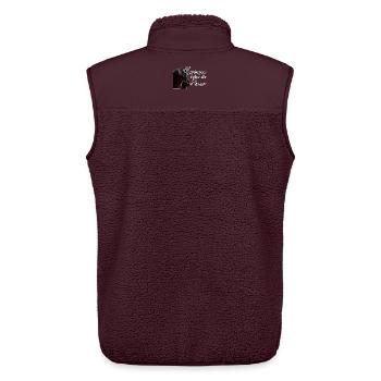 Katzen Katze Tier Haustier Spruch Liebe Geschenk - Unisex Sherpaweste von Stanley/Stella - Maroon - Hinten - AI Model Male 178 light (178cm)