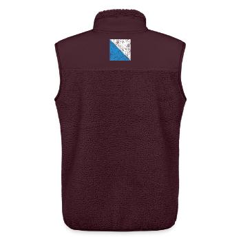 Flagge Zürich Zürich Fahne Schweiz Schweiz - Unisex Sherpaweste von Stanley/Stella - Maroon - Hinten - AI Model Male 178 light (178cm)