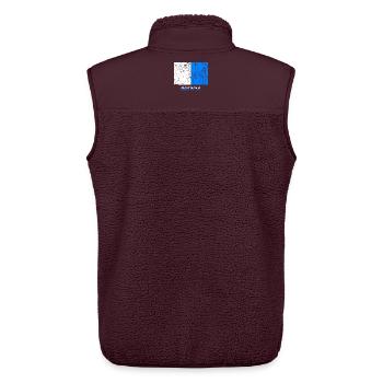 Brescia flag Flagge Fahne Flagge Bandera Drapeau - Unisex Sherpaweste von Stanley/Stella - Maroon - Hinten - AI Model Male 178 light (178cm)