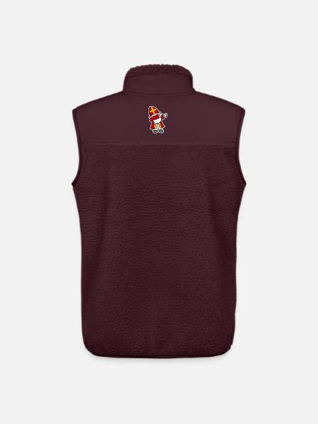 Sinterklaas Saint / Nicholas Dab Dabbing - Veste sans manches sherpa unisexe Stanley/Stella - maroon