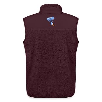 Maler Motiv Pinsel - Unisex Sherpaweste von Stanley/Stella - Maroon - Hinten - AI Model Male 178 light (178cm)