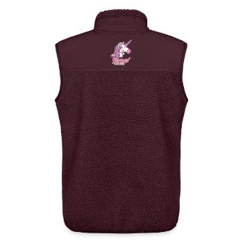 unicorn 2 made by jena2908 - Unisex Sherpa Gilet by Stanley/Stella - maroon - Back - AI Model Male 178 light (178cm)