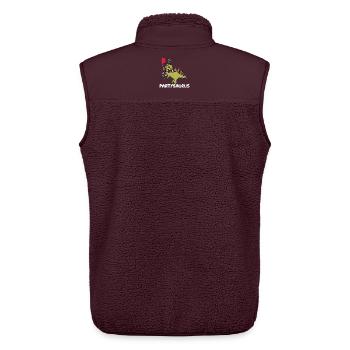 Party Machen Abfeiern Geburtstag Feiern Dino Fun - Unisex Sherpaweste von Stanley/Stella - Maroon - Hinten - AI Model Male 178 light (178cm)