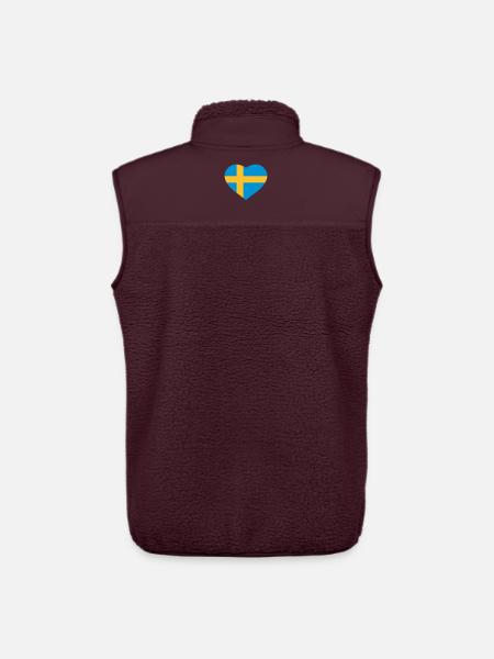 Coeur de Suède - Veste sans manches sherpa unisexe Stanley/Stella - maroon