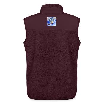 Cat wizard - Unisex Sherpaweste von Stanley/Stella - Maroon - Hinten - AI Model Male 178 light (178cm)