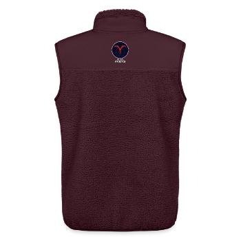 Aries 21.03.-20.04. - Unisex Sherpaweste von Stanley/Stella - Maroon - Hinten - AI Model Male 178 light (178cm)