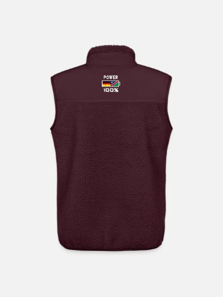Germany and Namibia Power 100% - Unisex Sherpa Gilet by Stanley/Stella - maroon