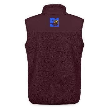 Essonne - Unisex Sherpaweste von Stanley/Stella - Maroon - Hinten - AI Model Male 178 light (178cm)