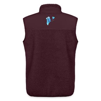 Greenland - Unisex Sherpaweste von Stanley/Stella - Maroon - Hinten - AI Model Male 178 light (178cm)