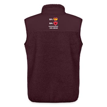 Albanien und Spanien Genie / Geschenk - Unisex Sherpaweste von Stanley/Stella - Maroon - Hinten - AI Model Male 178 light (178cm)