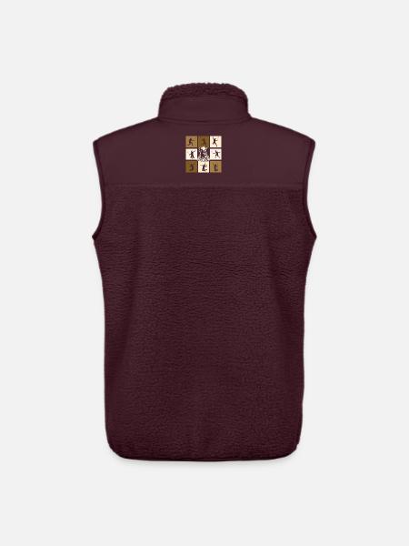 Badminton - Unisex Sherpa Gilet by Stanley/Stella - maroon