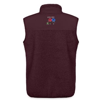 Schläger Padelteam Spieler Padel Bälle Statement - Unisex Sherpaweste von Stanley/Stella - Maroon - Hinten - AI Model Male 178 light (178cm)