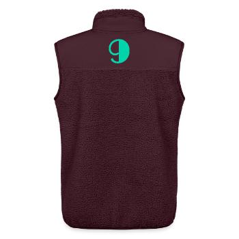 9. ALLES GUTE ZUM GEBURTSTAG. ALLES GUTE ZUM GEBURTSTAG! - Unisex Sherpaweste von Stanley/Stella - Maroon - Hinten - AI Model Male 178 light (178cm)