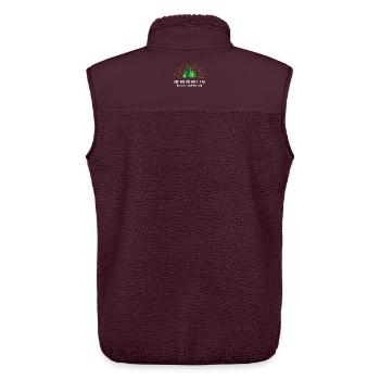 Und in den Wald gehe ich - Unisex Sherpaweste von Stanley/Stella - Maroon - Hinten - AI Model Male 178 light (178cm)
