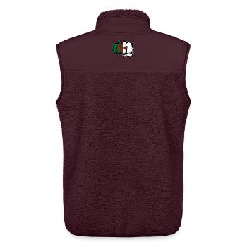 Algerien Flagge Hand Faust - Unisex Sherpaweste von Stanley/Stella - Maroon - Hinten - AI Model Male 178 light (178cm)