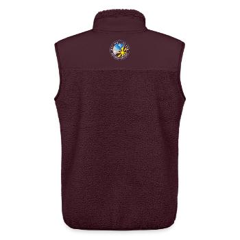 Blue Sky Flight Team Abzeichen - Unisex Sherpaweste von Stanley/Stella - Maroon - Hinten - AI Model Male 178 light (178cm)