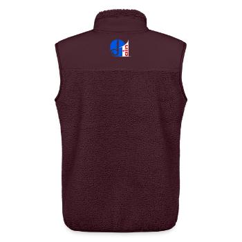 Ain - Veste sans manches sherpa unisexe Stanley/Stella - maroon - Dos - AI Model Male 178 light (178cm)