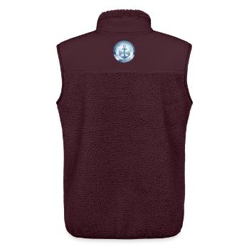 Anker Eis Schnee vereist - Unisex Sherpaweste von Stanley/Stella - Maroon - Hinten - AI Model Male 178 light (178cm)