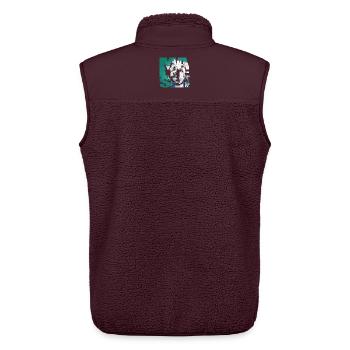 Malteser Portrait - Unisex Sherpaweste von Stanley/Stella - Maroon - Hinten - AI Model Male 178 light (178cm)