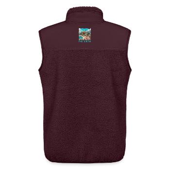 Pattaya Thailand Strand Design - Unisex Sherpaweste von Stanley/Stella - Maroon - Hinten - AI Model Male 178 light (178cm)