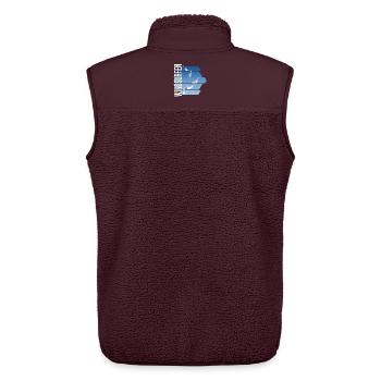 Windsurfen - Surfen - Unisex Sherpaweste von Stanley/Stella - Maroon - Hinten - AI Model Male 178 light (178cm)
